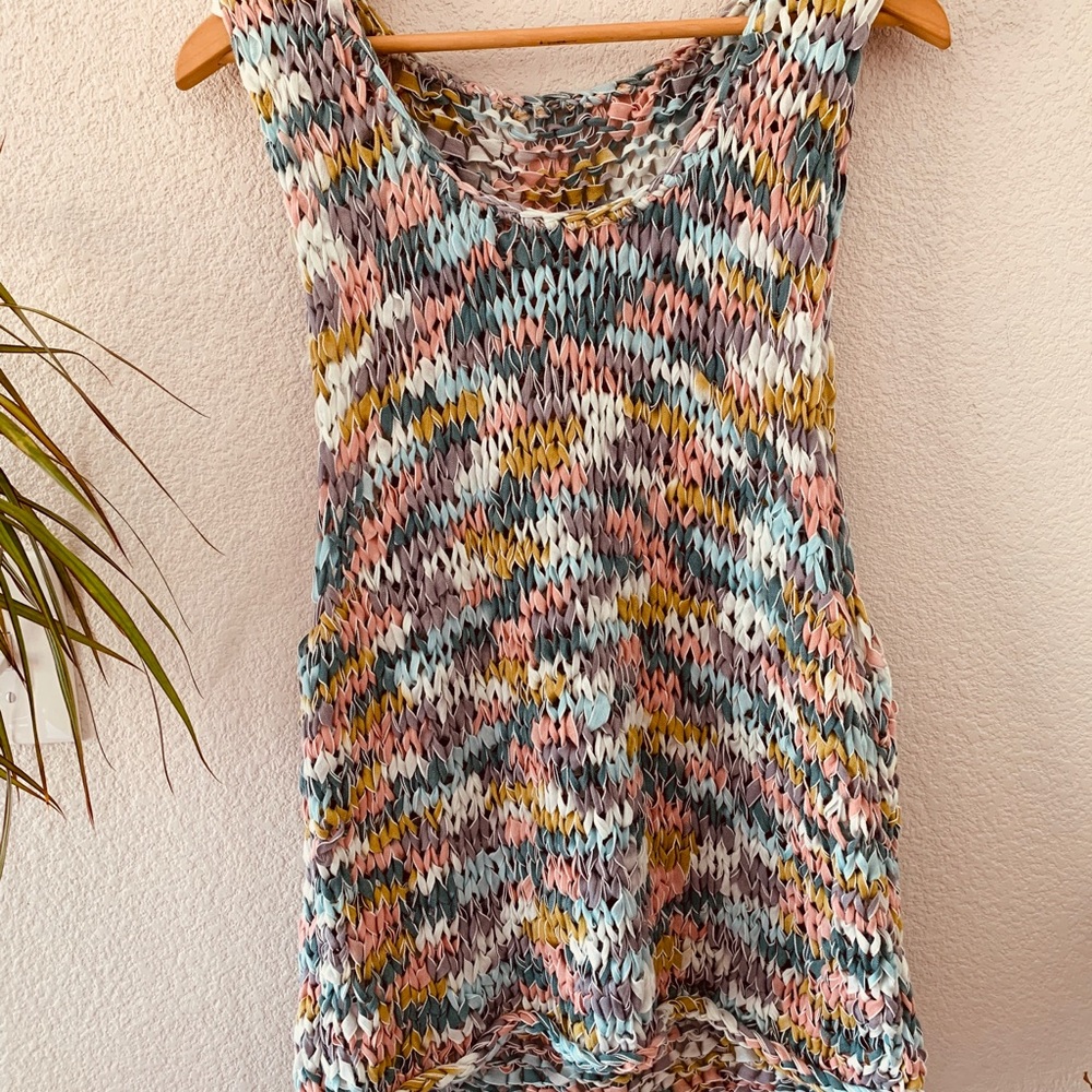 Ecote Woven Multi Color Tank - Picture 4 of 4